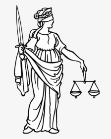 Transparent Lady Justice Png - Draw A Lady Of Justice, Png Download, Free Download