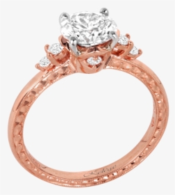 Kgr 1143-p Rose Gold Engagement Ring - Engagement Ring, HD Png Download, Free Download