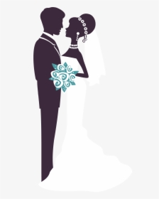 And Woman Married Hand Bridegroom Men Drawn Clipart - Man And Woman Wedding Png, Transparent Png, Free Download