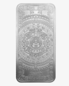 Aztec Calendar Silver Bar Front - Circle, HD Png Download, Free Download