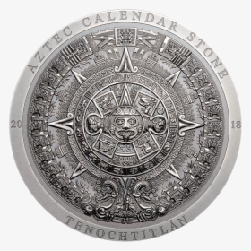 Coin Cook Islands Aztec Calendar Stone, HD Png Download, Free Download