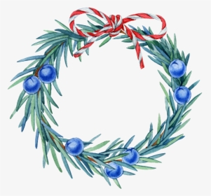 Hand Painted Christmas Grass Circle Png Transparent - Wreath, Png Download, Free Download