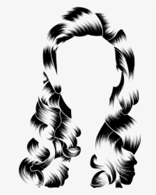 Hairstyle,fashion Accessory,black Hair - Illustration, HD Png Download, Free Download