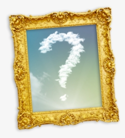 Transparent Yellow Question Mark Png - Gold Vintage Frame, Png Download, Free Download