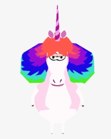Rainbow Unicorn In Game - Illustration, HD Png Download, Free Download