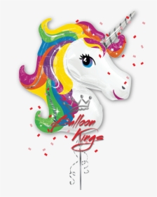 Rainbow Unicorn - White Unicorn Rainbow Mane, HD Png Download, Free Download