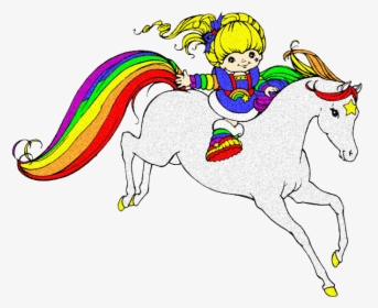 Horse Clipart Glitter - Rainbow Brite And Starlite, HD Png Download, Free Download