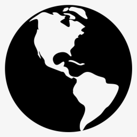 Globe Icon Black And White , Png Download - Clip Art Hands Holding The World, Transparent Png, Free Download