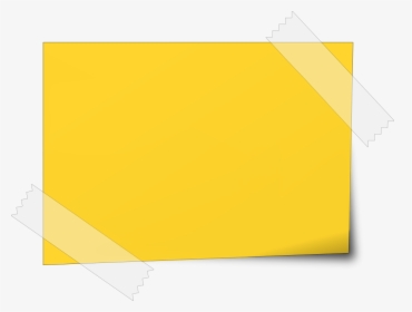 Yellow Sticky Notes Png Image - Illustration, Transparent Png, Free Download