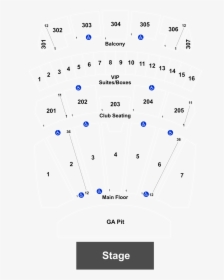 Seat Number Comerica Theater Seating, HD Png Download, Free Download