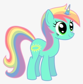 Rainbow Unicorn Png - Rainbow My Little Pony Unicorn, Transparent Png, Free Download