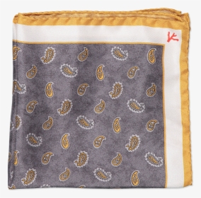 Grey Yellow Paisley Pocket Square - Placemat, HD Png Download, Free Download