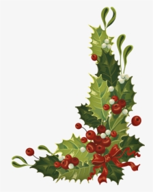 Christmas Cards With Holly, HD Png Download, Free Download