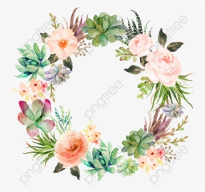 Delicate Floral Wreath Beautifully - Guirlanda De Flores Png, Transparent Png, Free Download