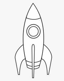 Space Rocket Clipart Black And White, HD Png Download, Free Download