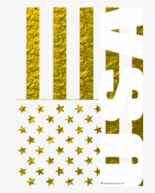 Usa Golden Stars And Stripes Flag Graphic Shirt - Illustration, HD Png Download, Free Download