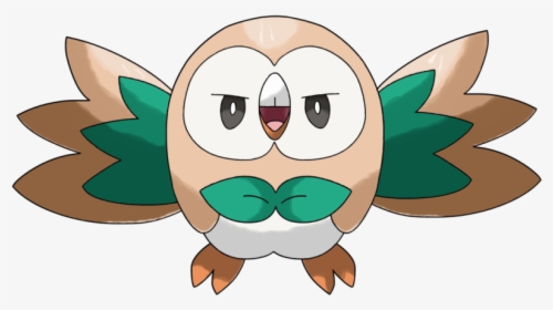 Rowlet Pokemon Png Cartoon Image Transparent Background - Rowlet No Background, Png Download, Free Download