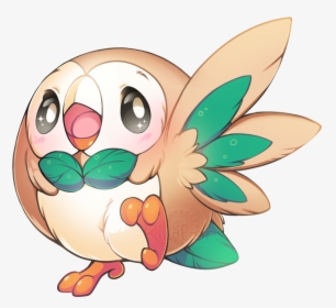 Rowlet - Cute Pokemon Transparent Background, HD Png Download, Free Download