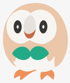 Transparent Rowlet Png - Pokemon Minimalist Rowlet, Png Download, Free Download