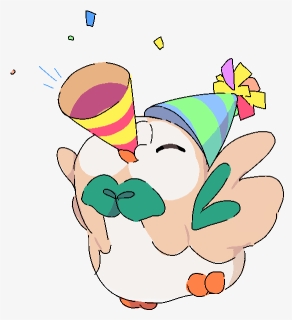 Pokemon Happy Birthday Rowlet, HD Png Download, Free Download