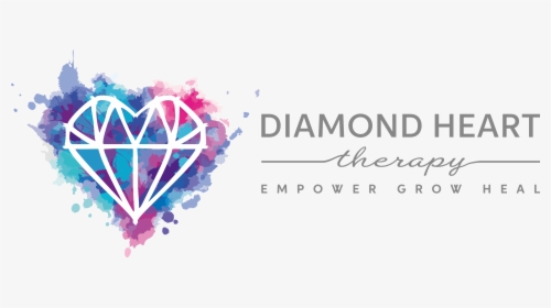 Diamond Heart Therapy - Diamond Heart Logo, HD Png Download, Free Download