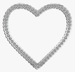 #diamonds #diamond #heart #heartframe #frame #diamondframe - Clipart Black And White Heart Fancy, HD Png Download, Free Download
