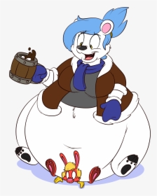 Polar Bear Butt Smoosh - Cartoon, HD Png Download, Free Download