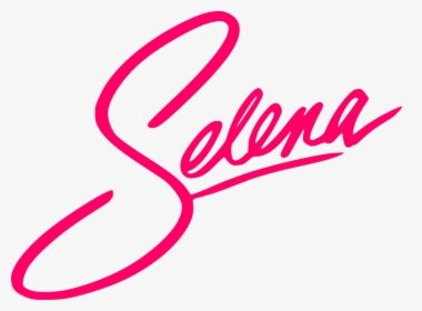Pink,line Art,area - Selena Quintanilla Signature, HD Png Download, Free Download