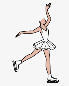Cartoon Person Figure Skating, HD Png Download, Free Download