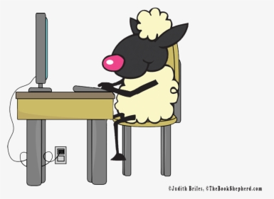 Blogging Sheep Trn - Cartoon, HD Png Download, Free Download
