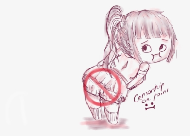 Butt Cencorship - Cartoon, HD Png Download, Free Download