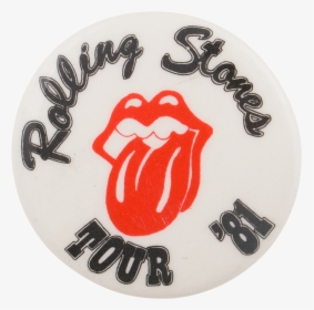 Rolling Stones Tour "81 Music Button Museum - Cartoon, HD Png Download, Free Download