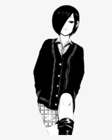 Tokyo Ghoul, Anime, And Manga Image - Touka Black And White, HD Png Download, Free Download