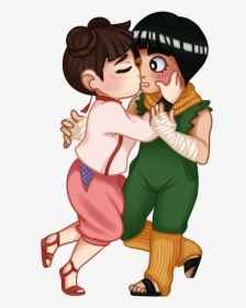 Anime, Setsulko, Naruto, Tenten, Rock Lee, Leeten - Cartoon, HD Png Download, Free Download