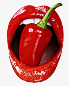 #red #pepper #lips #mouth #teeth #lipstick #freetoedit - Lips & Pepper, HD Png Download, Free Download