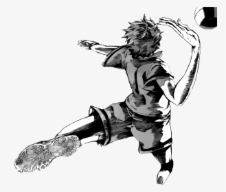 #volleyball #haikyuu #hinata #manga #anime #freetoedit - Haikyuu Hinata Jump Manga, HD Png Download, Free Download
