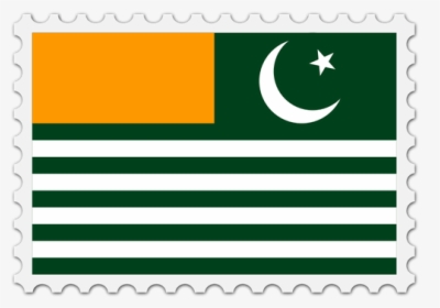 Azad Kashmir Flag Stamp - Kashmir Flag With Stand, HD Png Download, Free Download