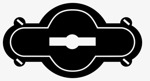 Keyhole In Black Rounded Horizontal Shape - Emblem, HD Png Download, Free Download