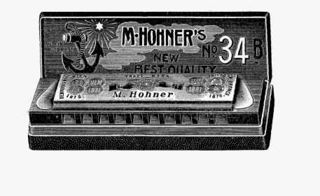 This Is A Vintage Harmonica Digital Stamp That I Found - Harmonica Vintage Png, Transparent Png, Free Download
