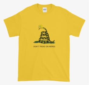 Don"t Tread On Memes Gadsden Flag Pepe Mashup - Lemon Yellow T Shirt, HD Png Download, Free Download