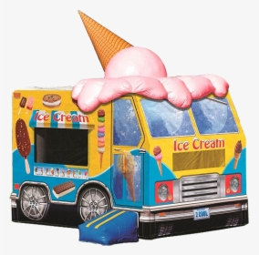 Ice Cream Truck Bounce House Rental In Iowa City Cedar - Ice Cream Truck Transparent Png, Png Download, Free Download