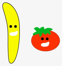 Banana And Tomato Clip Arts - Tomato Banana, HD Png Download, Free Download