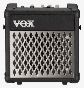 Front View Of Black And Silver Vox Mini Amplifier - Vox Modeling Amp, HD Png Download, Free Download