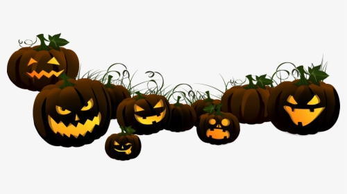 Clip Art Halloween Jack O Lantern - Halloween Scary Pumpkin Png, Transparent Png, Free Download
