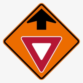 Yield Ahead Symbol - Yield Ahead Sign, HD Png Download, Free Download