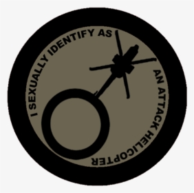 Gender Symbol For Someone Who Sexually Identifies Themselves - Attack Helicopter Gender Sign, HD Png Download, Free Download