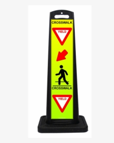 Yield For Crosswalk Sign L, HD Png Download, Free Download