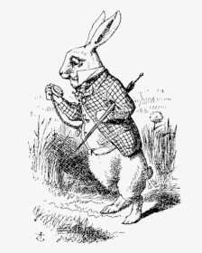 Illustration Of The Character Of The White Rabbit From - Original White Rabbit Alice In Wonderland, HD Png Download, Free Download