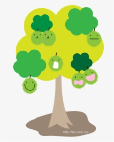 Durian Fruit Tree - Durian Tree Clipart, HD Png Download, Free Download