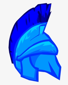 Club Penguin Wiki - Blue Roman Helmet, HD Png Download, Free Download